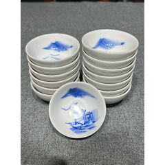 清代蓝地堆白花大花盆_青花瓷_老货古玩店【7788红宝书】