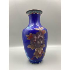 铜景泰蓝花瓶一对_其他景泰蓝/珐琅_隆升和古玩【7788红宝书】