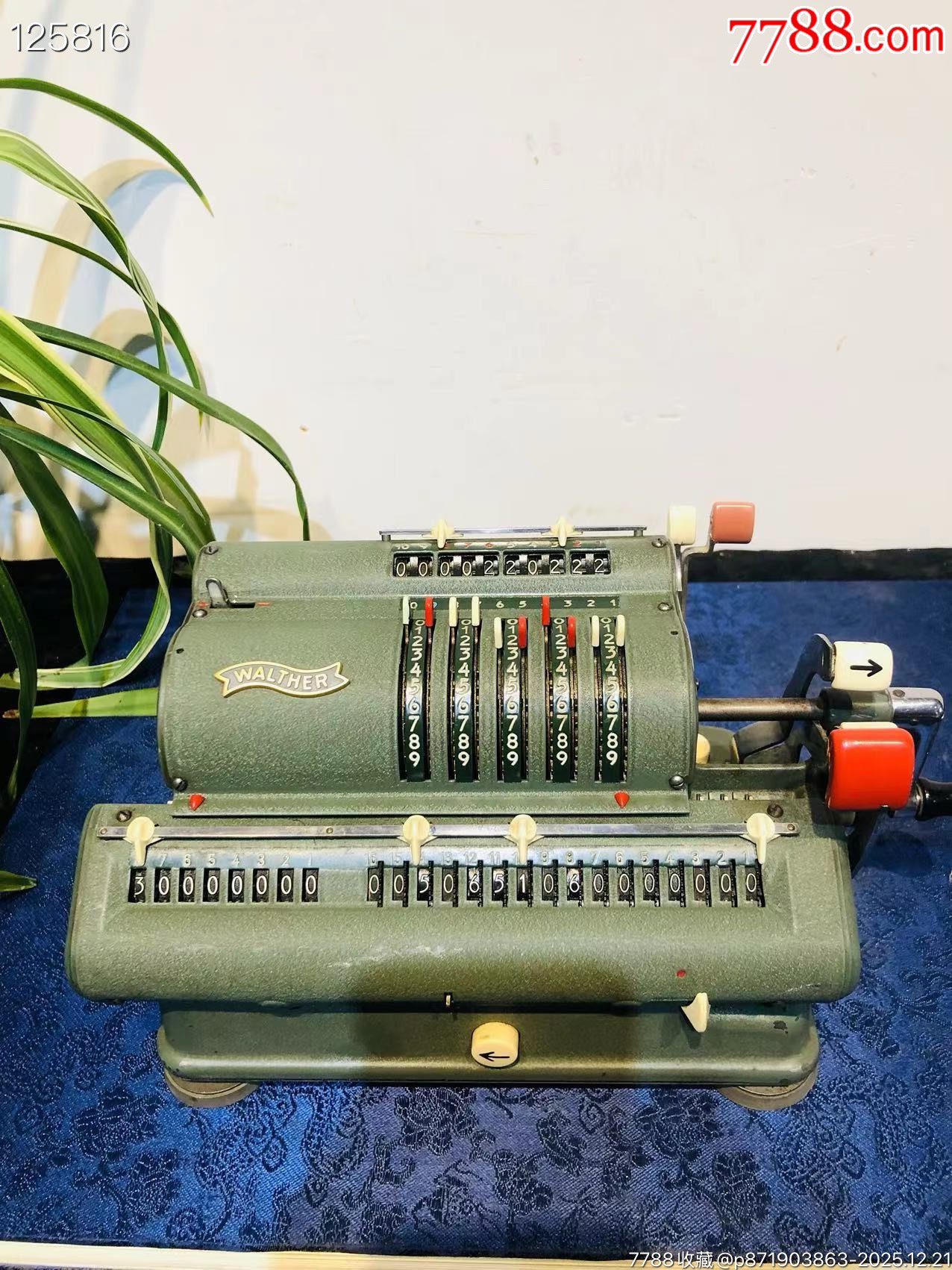 二战时期德国WaltherRK古董机械手摇计算器！稀有微数计算器。-价格:2580元-se109952188-计算器-零售-7788收藏__收藏热线