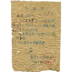 （黑龙江）60年林口县朱家乡人民委员会——响应号召，自愿参加农业生产：介绍信-￥10 元_介绍信/函_7788网