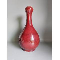 清乾隆红釉罗汉瓶-红釉瓷-7788收藏