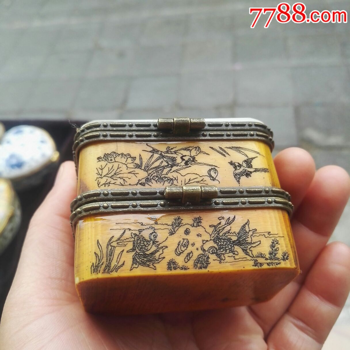 牛骨首饰盒_骨制饰品_图片欣赏_收藏价格_7788连环画