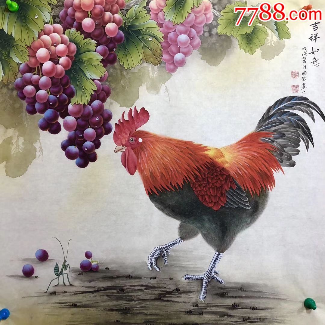 欧阳国德工笔画纯手绘