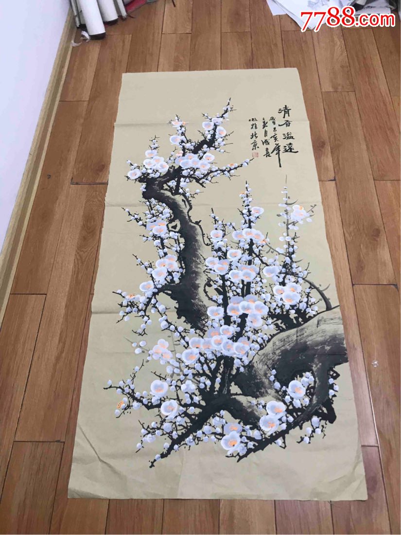 王成喜梅花_花鸟国画原作_配件图片_收藏价格_7788钟表收藏