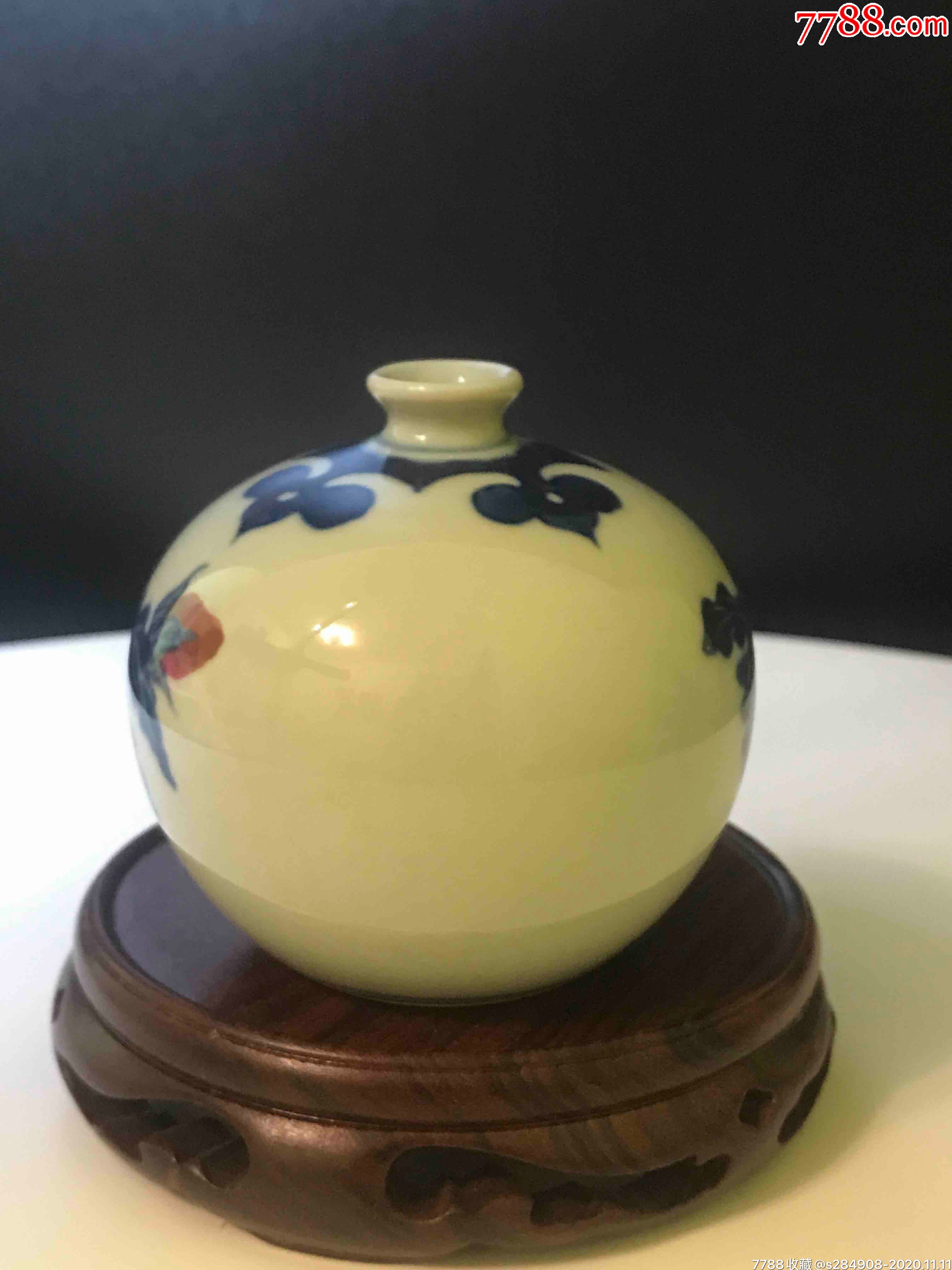 景德镇柴窑手工青花袖珍精品_青花瓷_收藏行情_回收价格_7788小型张
