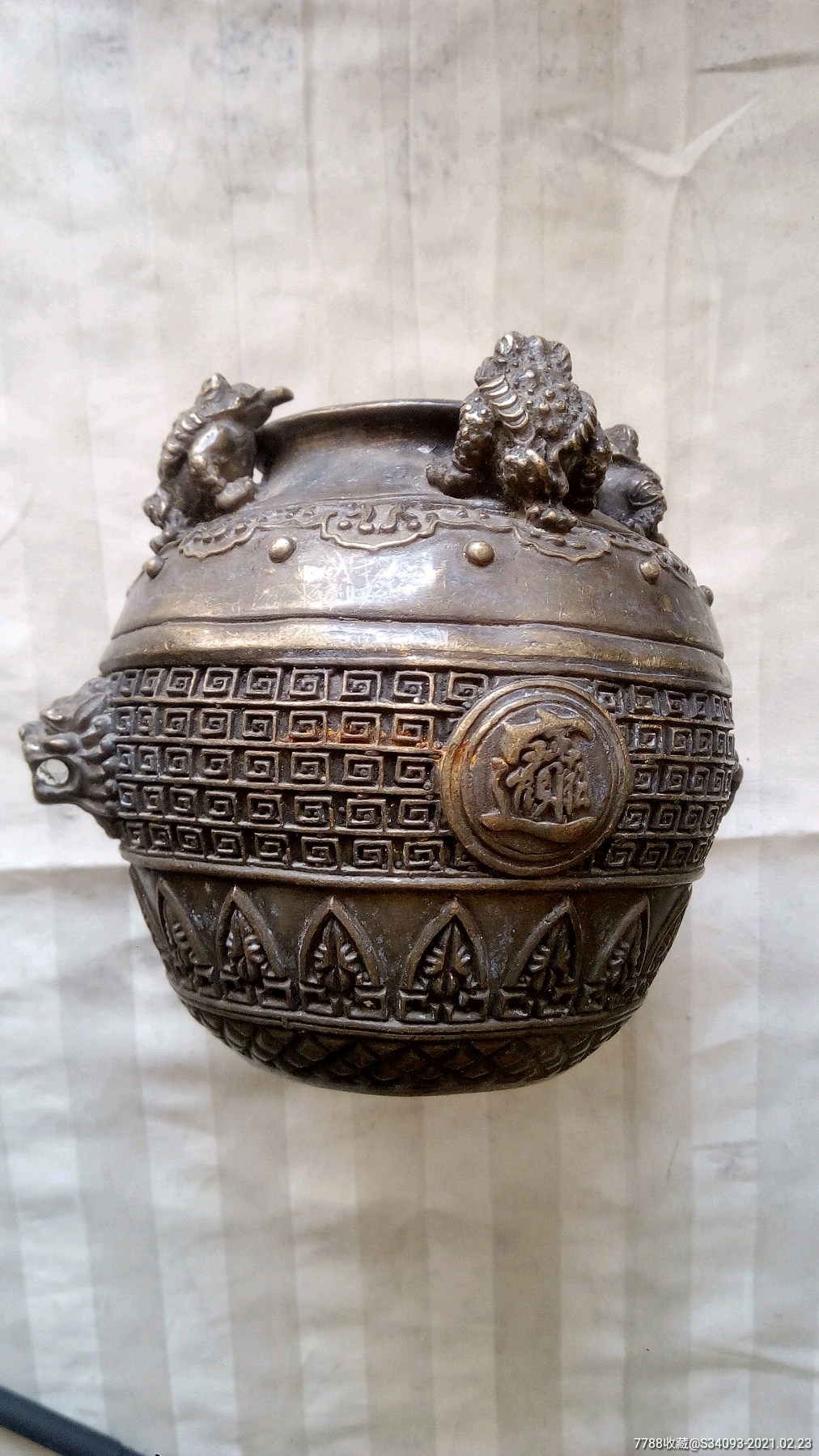 铜制存钱罐有几十年