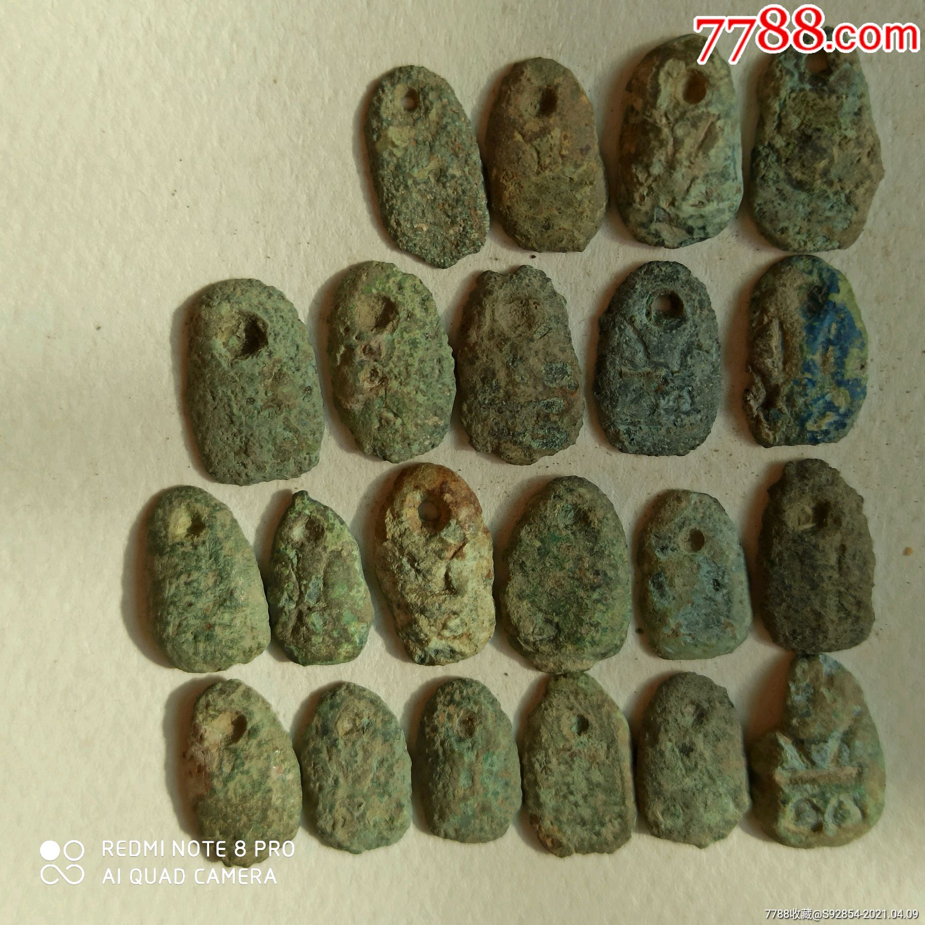 鬼脸蚁鼻钱水坑皮21枚