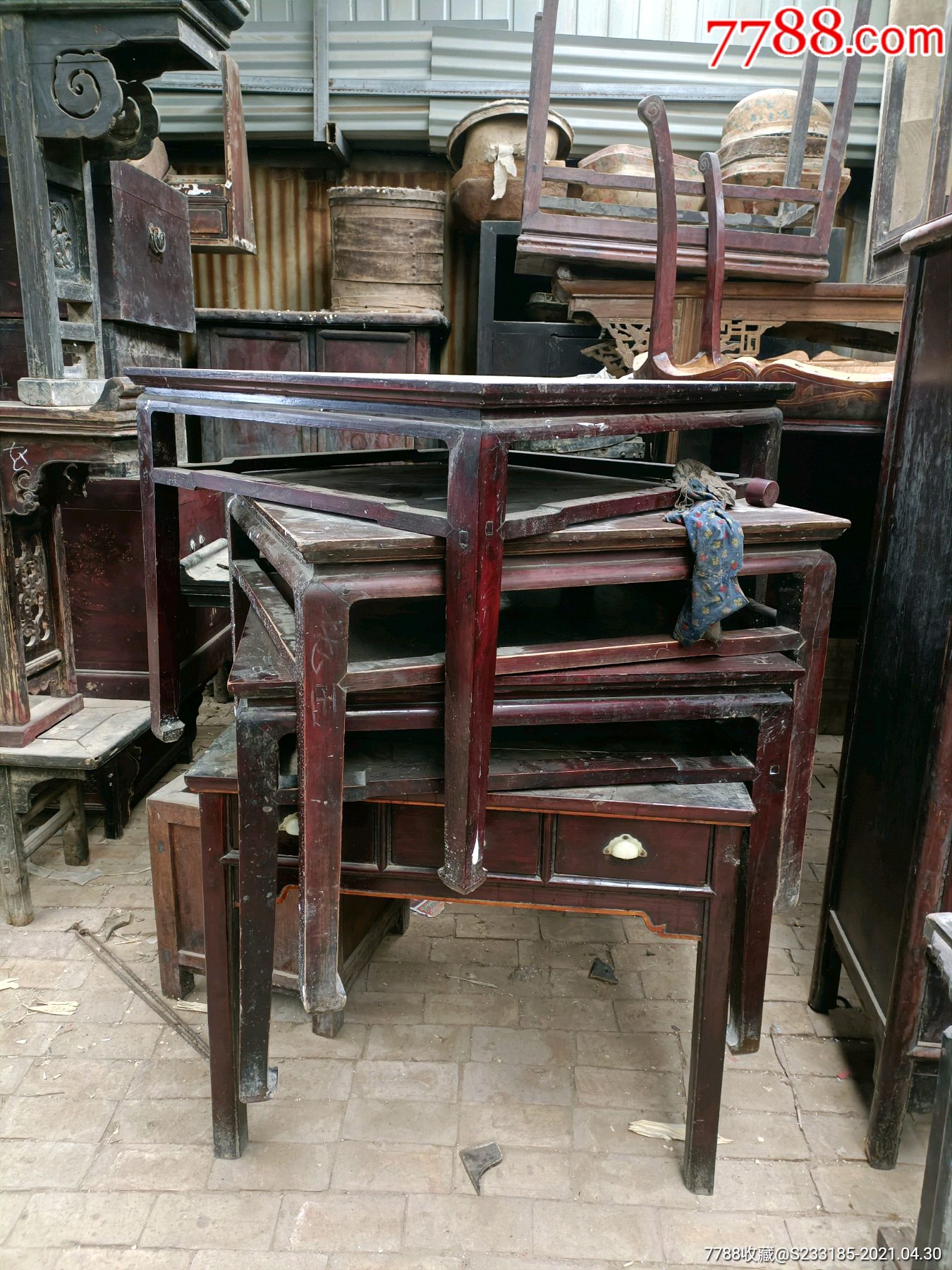 八仙桌方桌_木桌/几/案【小胖民俗老家具】_第4张_7788旧家具收藏