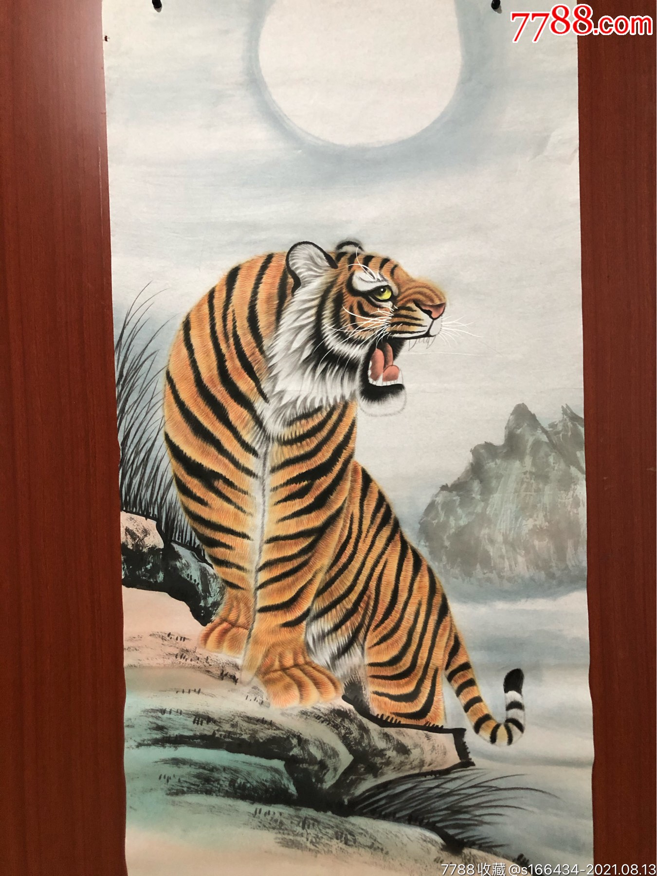 工笔虎批发#国画老虎