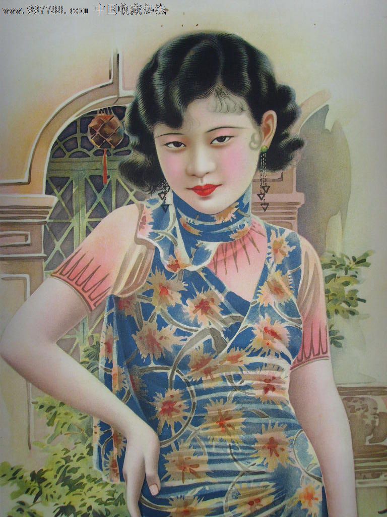 梅生作品《民国美女》,漂亮!价可商.