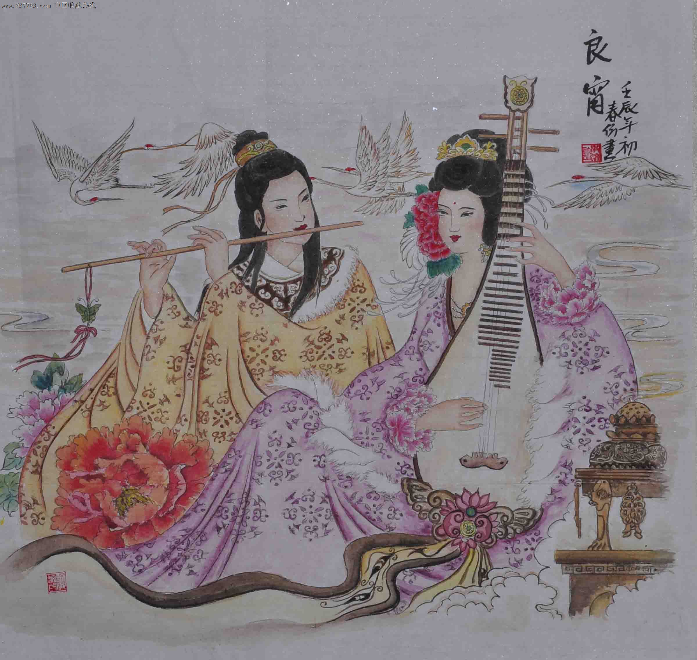 国画原作良宵_哈尔滨大人物【7788字画网】