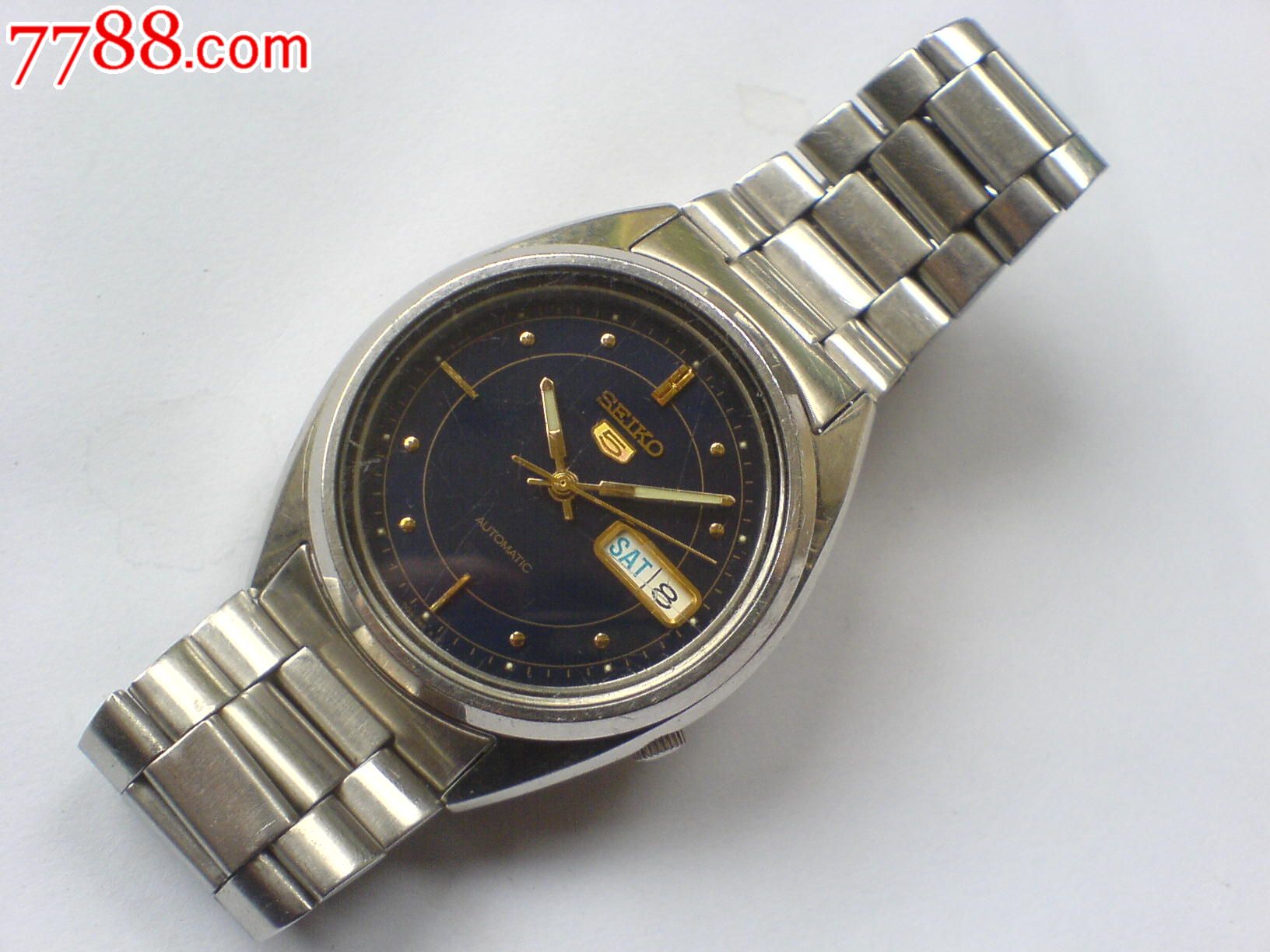 seiko精工7s26-3040自动双历钢表,手表/腕表,机械,七十年代(20世纪)