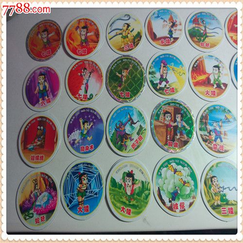 葫芦娃,葫芦兄弟,葫芦七兄弟啪叽啪唧圆纸牌,卡片圆卡,小二郎