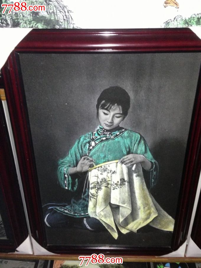 惠安影雕绣女纯手工摆件挂件民族地方特色