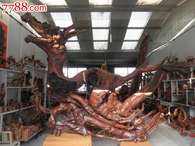 刘炳新根艺家作品专场中华之魂国槐