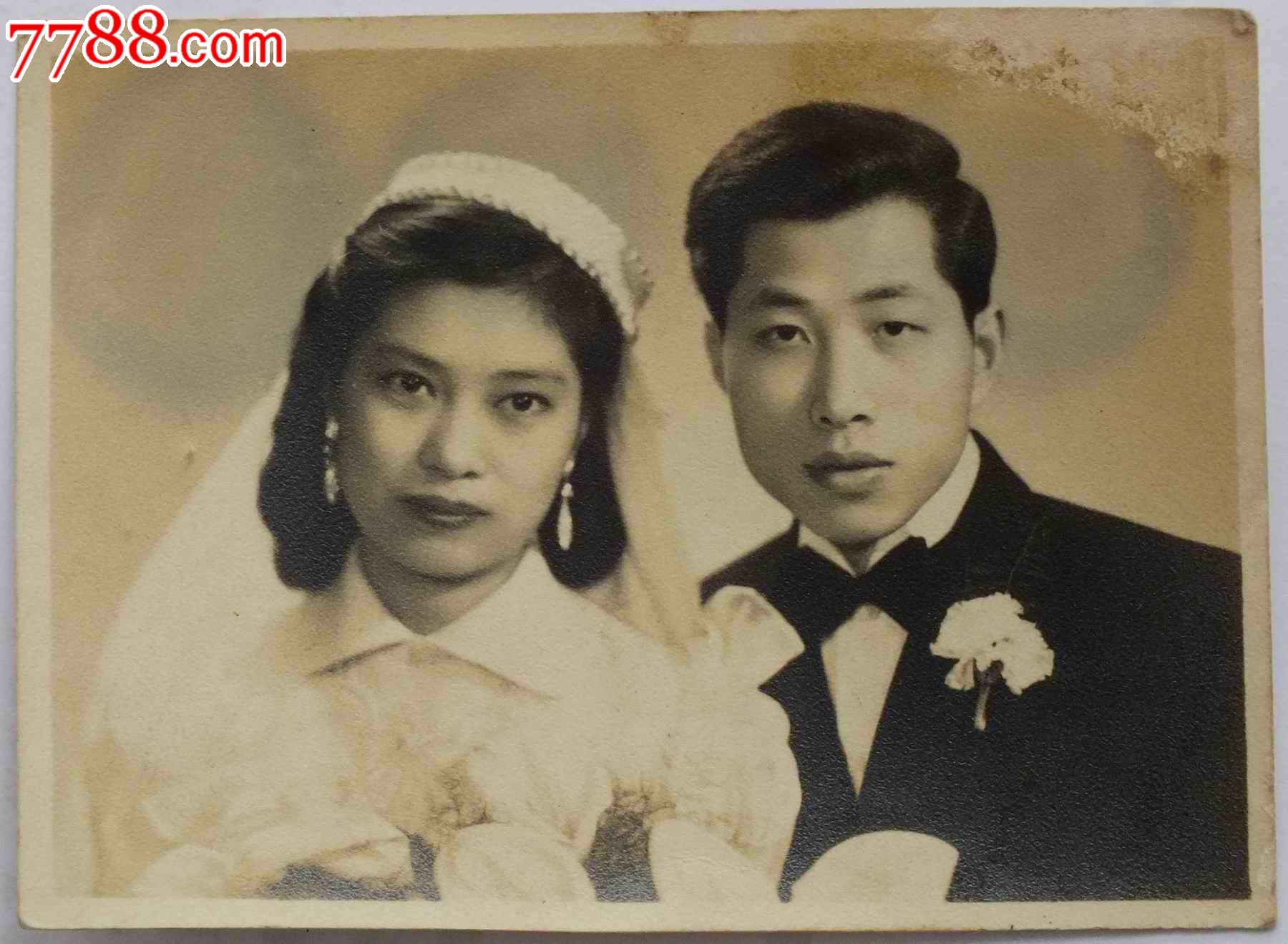 解放初期夫妻合影-价格:30元-se20917805-老照片-零售-7788收藏__收藏