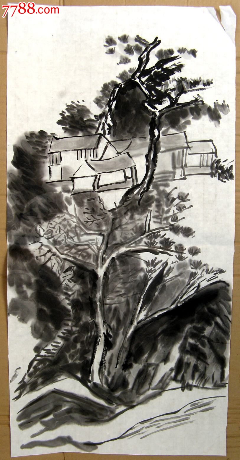 小山村-价格:10元-se21338774-山水国画原作-零售-7788收藏__收藏热线
