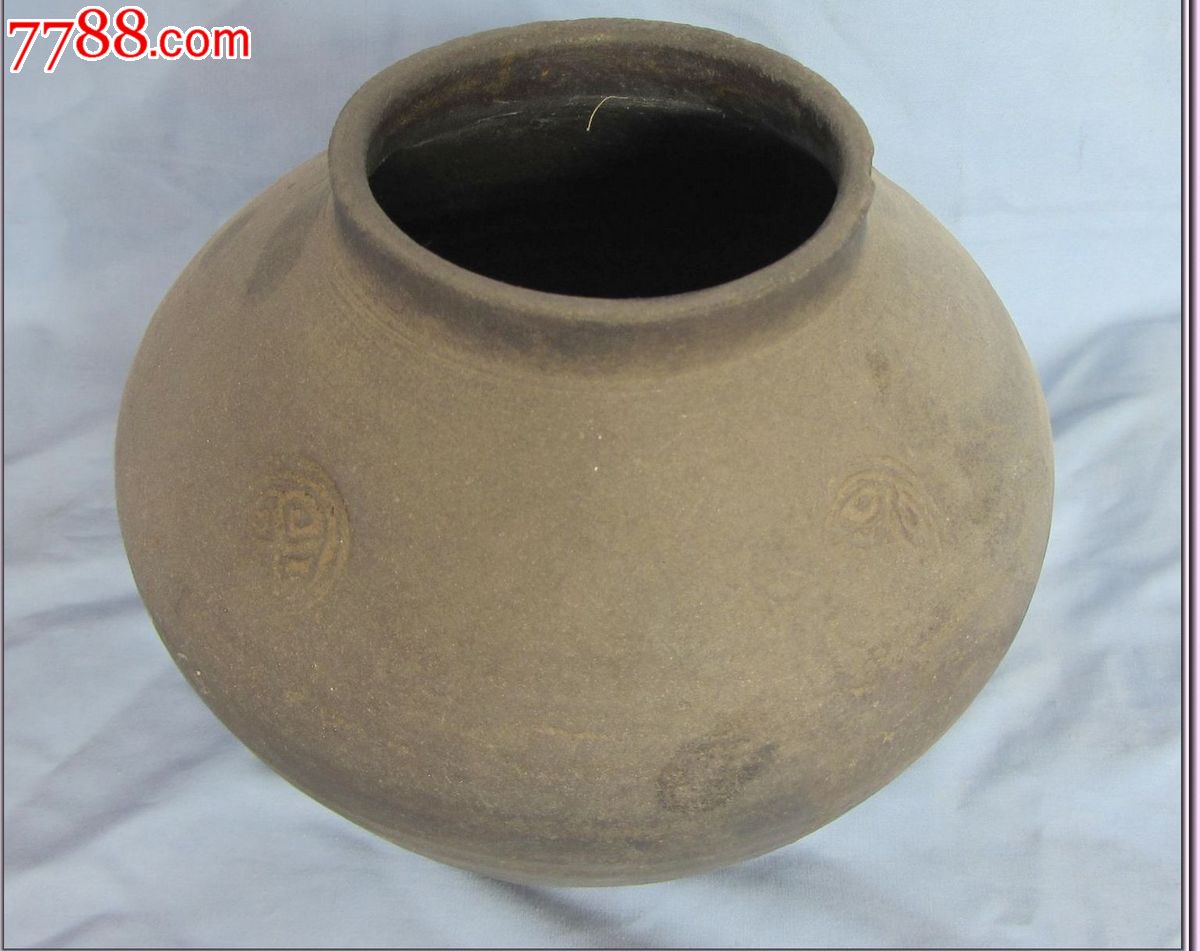 寿字纹陶罐完整
