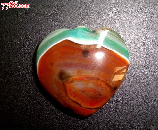 波斯彩霞玛瑙挂件