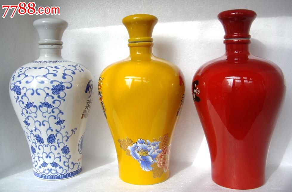 新疆46qt伊力柔雅花瓷系列青花瓷红花瓷国花瓷3全