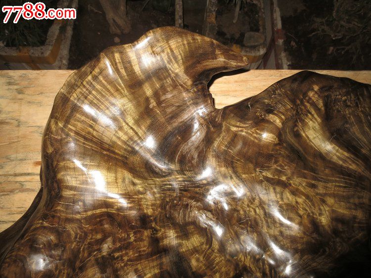 极品阴沉金丝楠随型摆件乌木水波纹金丝楠金乌收藏
