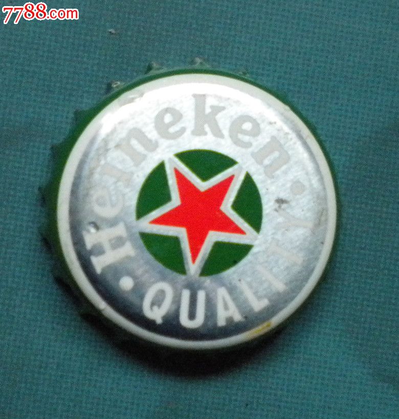 喜力啤酒盖银色