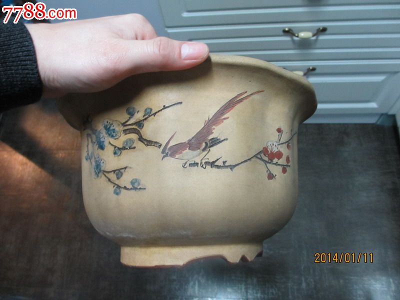 子云款葵形花盆_其他紫砂_第1张_7788陶器收藏