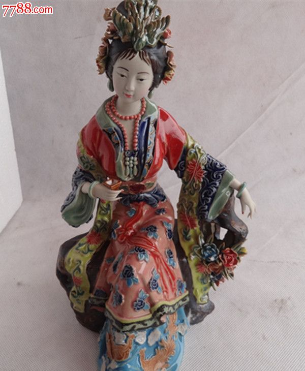 仕女工艺品四大美女【杨贵妃】陶瓷人物家居摆件