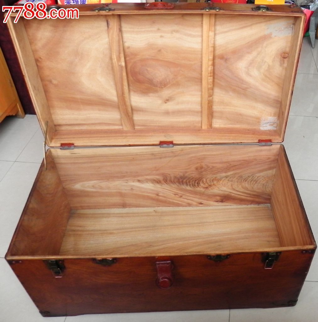 民国独板大樟木箱子假一赔十