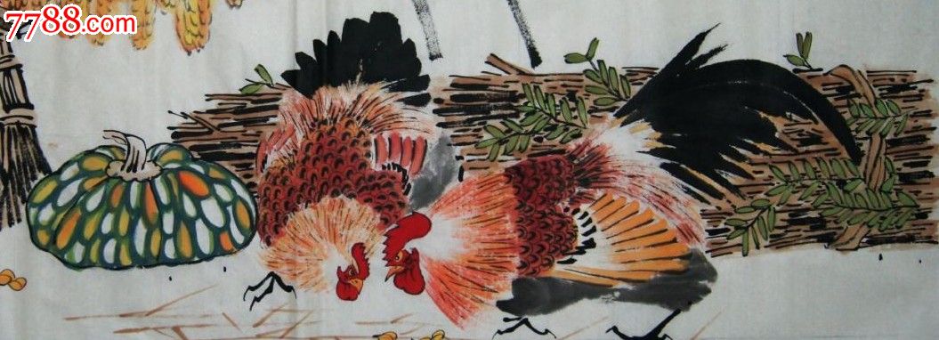 实力派画家孙刚柱作品——大吉图