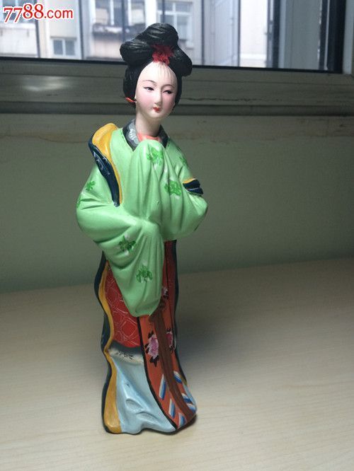 泥人张工作室泥塑惜春