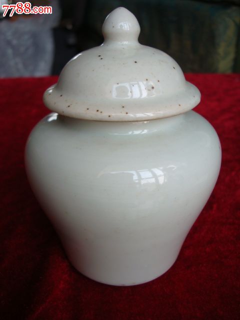 清影青釉将军罐