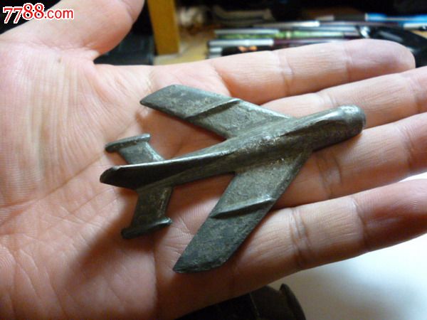 50年代歼5战斗机铝制小飞机迷你版
