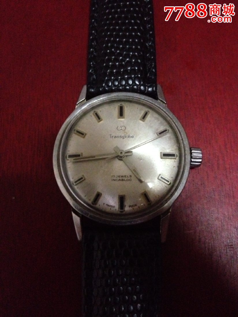 老瑞士双环手表