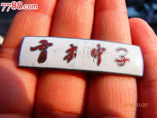 上海育才中学铜校徽