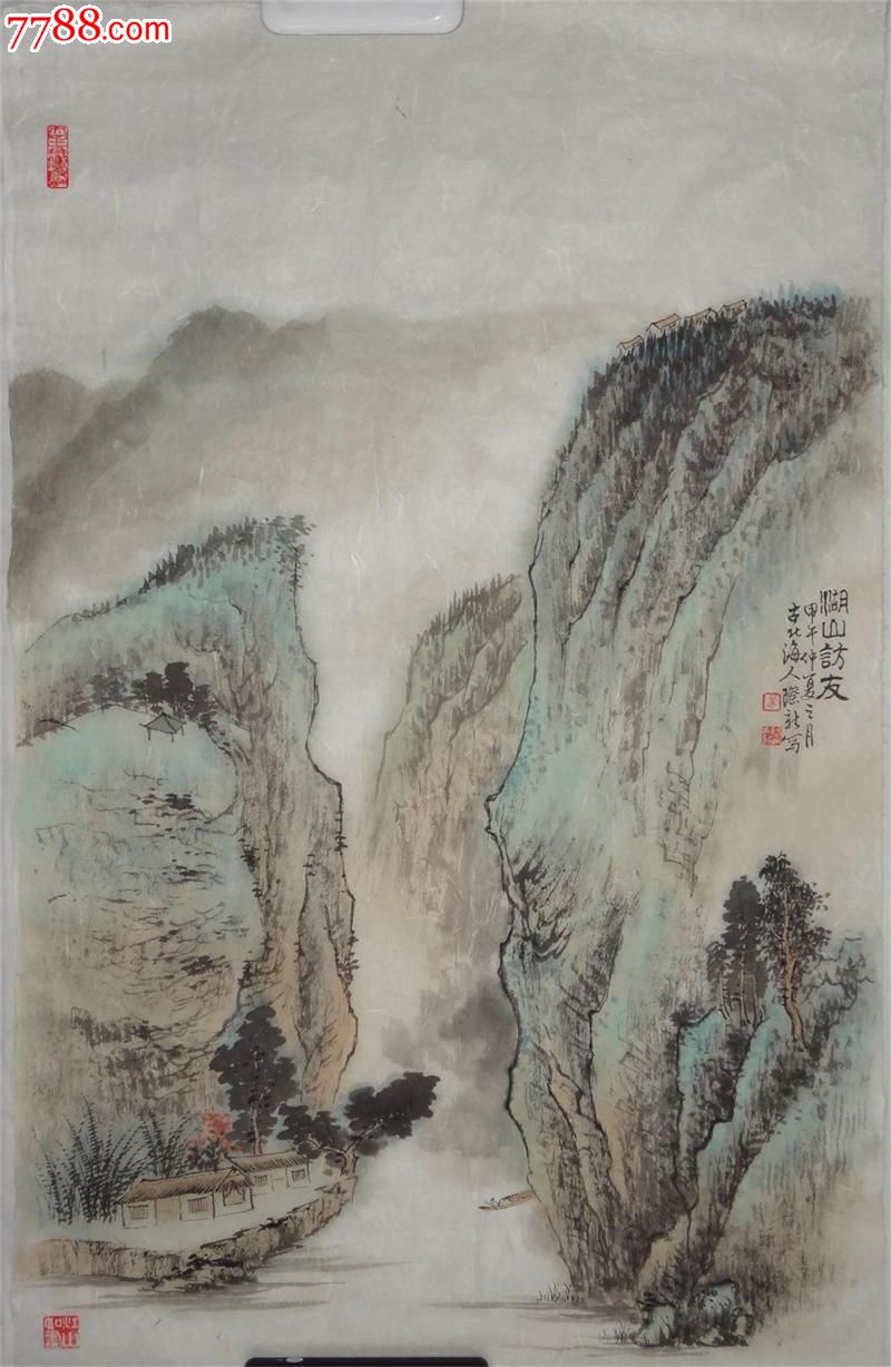 当代著名青年实力派画家武际新小青绿