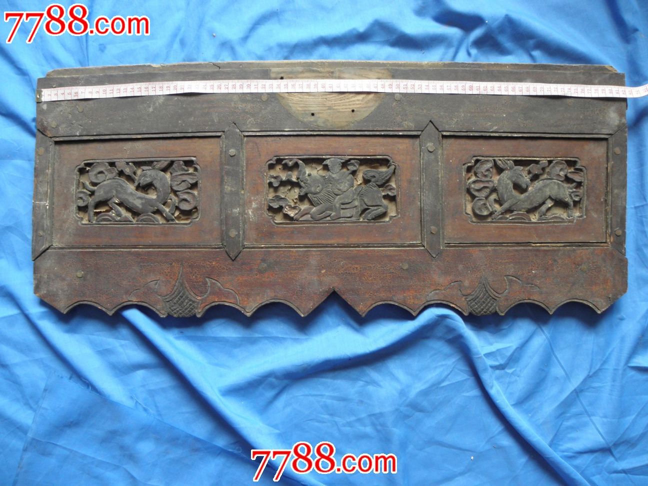 清朝大漆木门楣