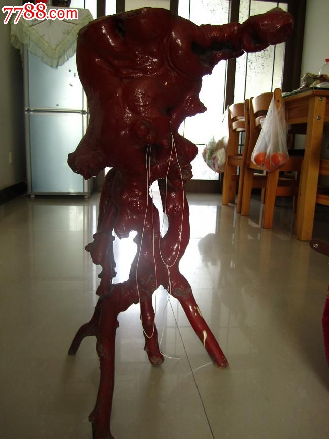 80年代老石榴树根雕---纯天然---很大