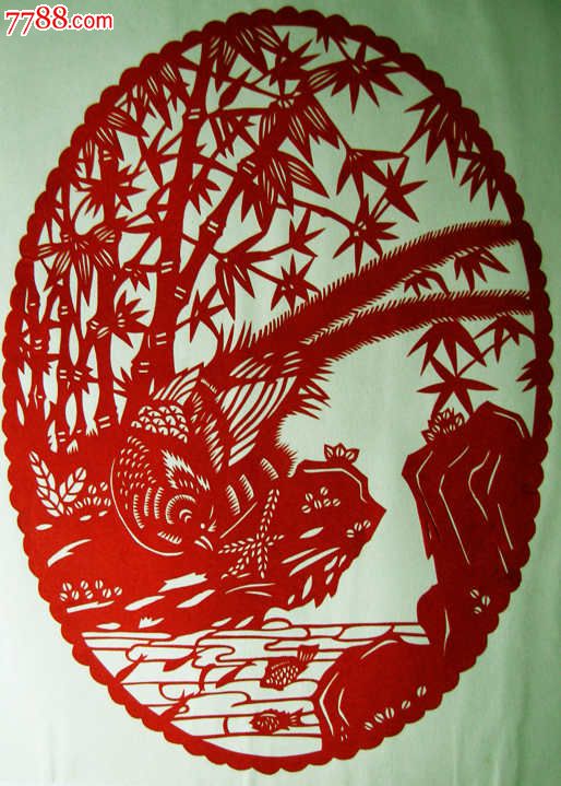 鸟语花香3_剪纸/窗花_第1张_7788纸艺