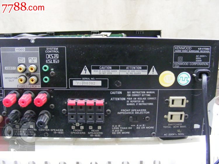 进口品牌kenwood建伍krv7080功放家庭影院功放