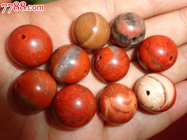 很特别的鸡肝石珠子10颗