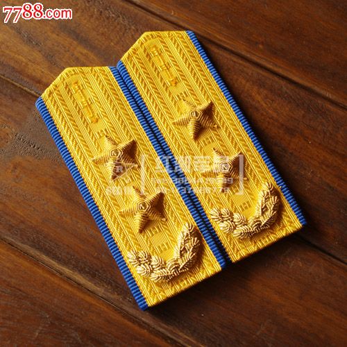 退役收藏87年空军中将硬肩章