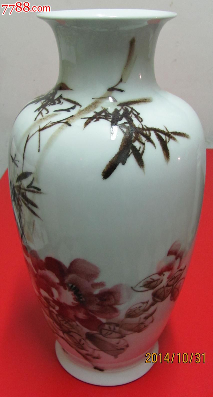 花开富贵·瓷瓶一件·曹军作品