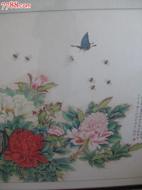 王一鸣"五色牡丹富贵长春图"大画_花鸟国画原作_第4张_7788字画网