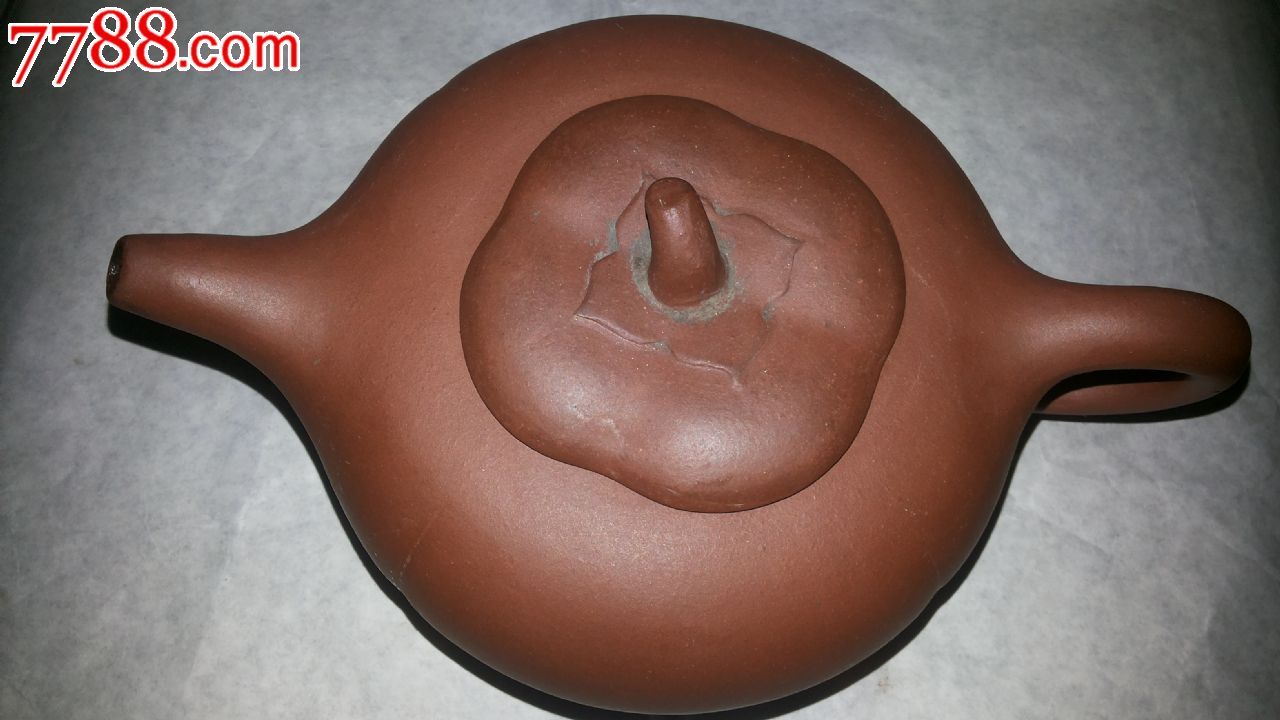 文革来娣款老紫砂柿子壶