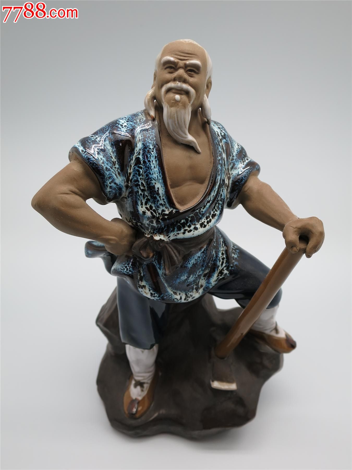 石湾公仔美术瓷"老愚公"尺寸:高25cm