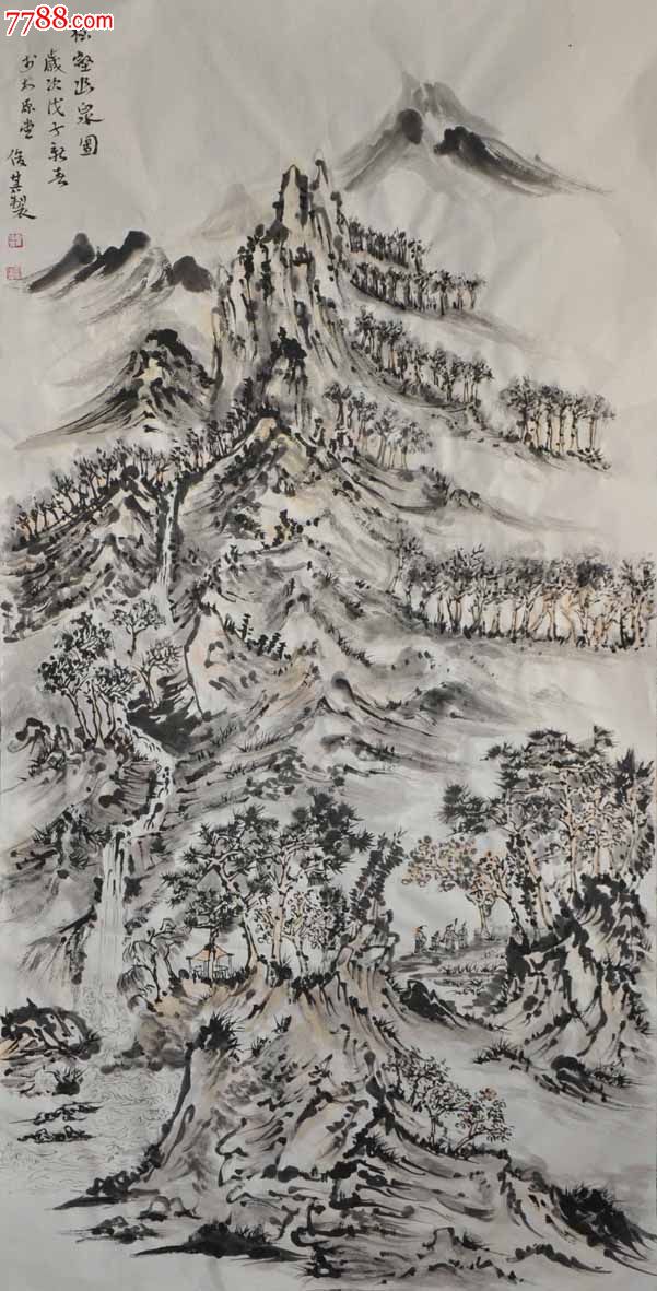 山西画院画家霍俊其山水精品