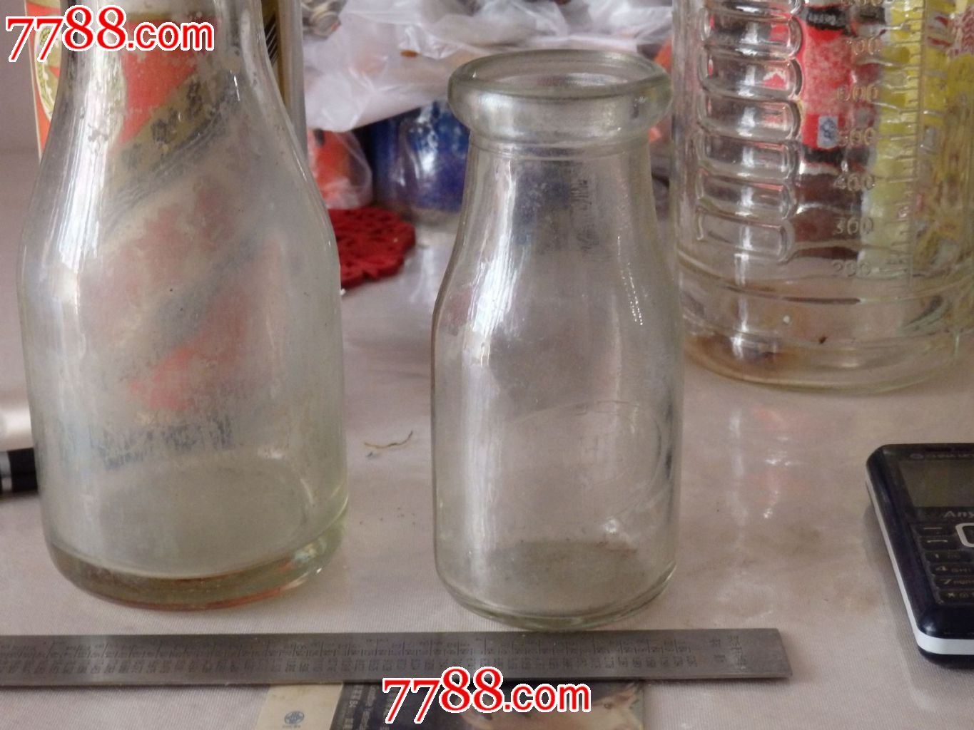 灯塔牌!国营上海牛乳场【壹磅装】特大号牛奶瓶!买大送小!