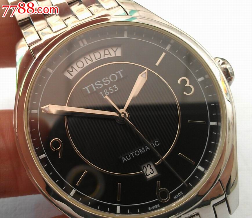 天梭唯意系列2834机芯自动男表