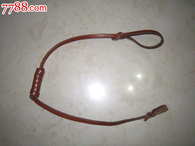 早期纯牛皮54枪纲腰带绳